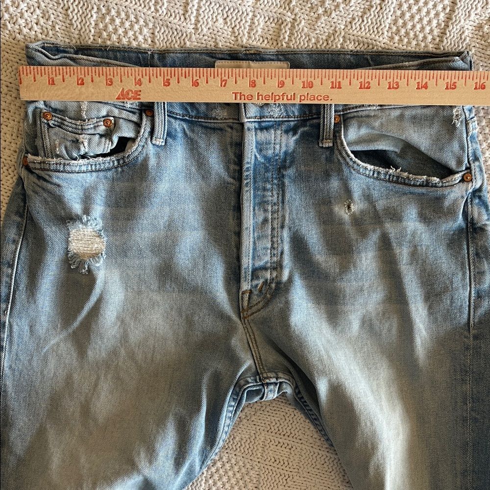 MOTHER Superior Denim The Tomcat “The Confession” Distressed Jeans Sz 31 - Picture 6 of 15